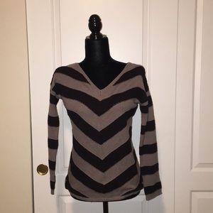Striped knit sweater